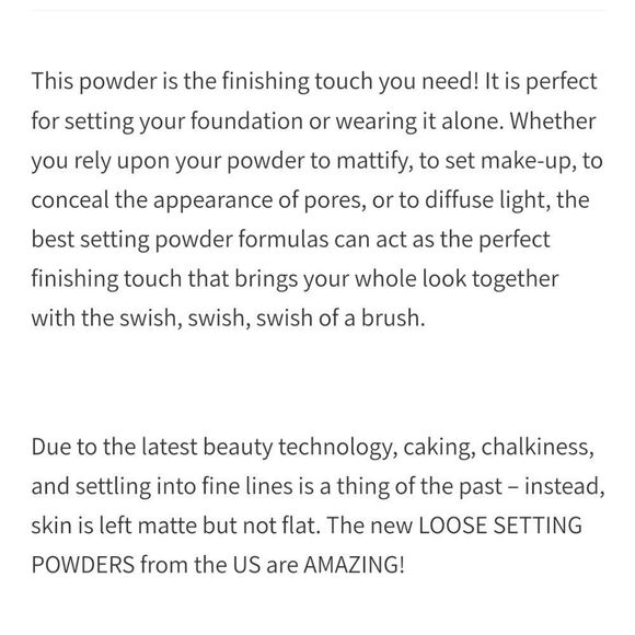 OPV Beauty London loose setting powder - Picture 3 of 3